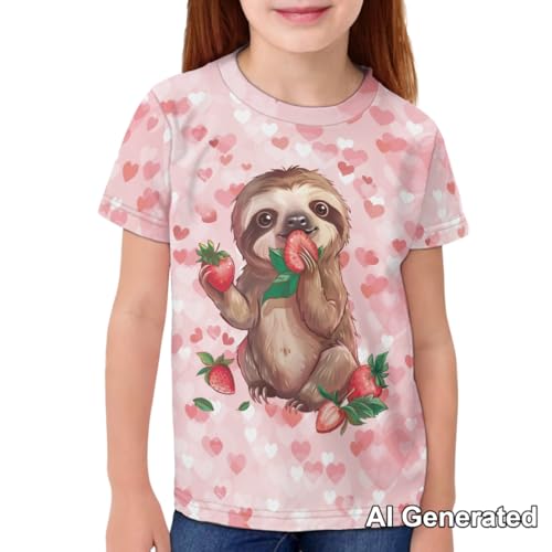 Image of Xhuibop Kids T Shirts for Boys Size 3-16 Girls Short Sleeve Sportswear Active Tops