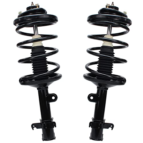 Image of Detroit Axle - Front 10pc Struts Kit for 02-04 Honda Odyssey, 2 Sway Bars 4 Tie Rods 2 Lower Ball Joints 2 Struts w /Coil Spring 2002 2003 2004 Replacement Suspension