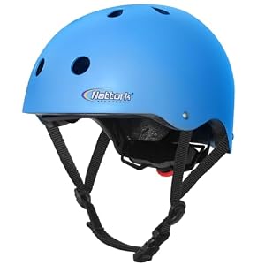 Nattork Kids Helmet Protective Gear, Removable Liner for Multi-Sports Skateboard, Skates, Bike, Scooter Age 4-12 Kids Youth Adults