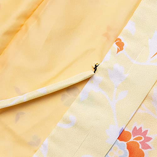 KYOETSU Women\'s Haori Komon Kimono Jacket Washable Single Item 279 (28Bc)
