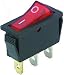 Produktbild Wippenschalter Schwarz,Beleuchtet 3-polig,EIN/AUS,AC250V/15A,DC12V/20A