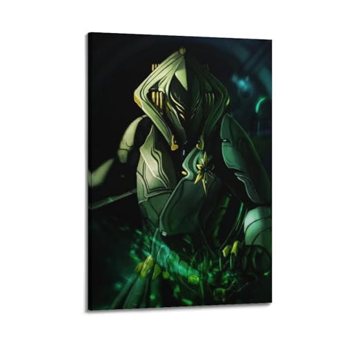 ZIEYDBEYDF Warframe - Póster decorativo de videojuegos, lienzo para pared e impresión artística moderna para dormitorio familiar, 40 x 60 cm