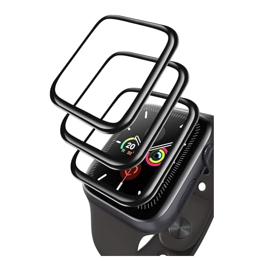 Yaekea 3 Pack Composite Membrane for Apple Watch Screen Protector 44mm Compatible with Apple Watch Series 6/5/4/SE Smartwatch Anti-Scratch Bubble-Free Screen Protector Film for iWatch