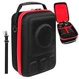 MeloSync Hard Camera Case for DSLR/Mirrorless Cameras Compatible with Sony, Nikon, Canon, Pentax & More - with 2 Dividers, Mesh Pocket for Charger/Cables/Cards/Lens Accessories,Shoulder Strap Included