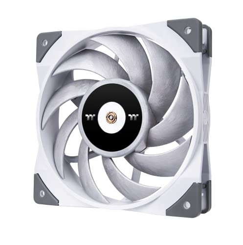 Image of Thermaltake ToughFan 12 White High Static Pressure 2000 PWM, Metal-Reinforced Motor Hub, Gen.2 Hydraulic Bearing 120mm Case /Radiator Fan, Single Pack, CL-F117-PL12WT-A