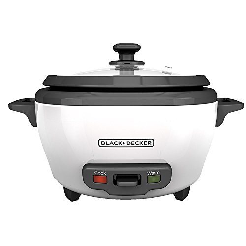 BLACK+DECKER 2-in-1 Rice Cooker & Food Steamer – 6-Cup Capacity, Automatic Keep Warm, Nonstick Bowl, Steaming Basket – Effortless Cooking