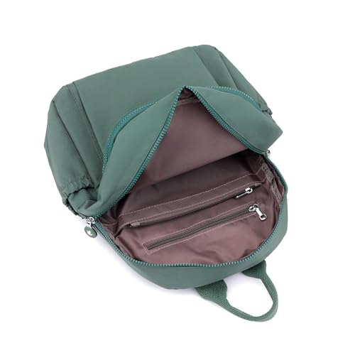 Image of Tanweibago Mini Nylon Women Backpacks,11L Small Ladies backpacks Casual Lightweight Women Shopping Travel Daypack (Green)