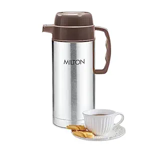 Milton Dura 1500 Stainless Steel Tuff Insulated Jug, 1500 ml, Brown | Leak Proof | Food Grade | PU Insulated | Hot & Cold