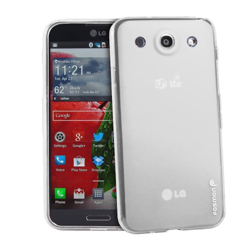 Fosmon DURA Frost SLIM-Fit Case Flexible TPU Cover for LG Optimus G Pro/LG E980 (Clear)