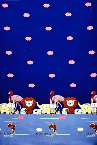 Image of Gleeson 320 TC Fitted Double Bedsheet, Bedsheets for Bed Animals Print, Elastic Fitted Cotton Bed Sheet, Bed Sheet with 2 Pillow Covers for Girls|Boys Room(72 x 72 8 Inch), Design02, Multicolor