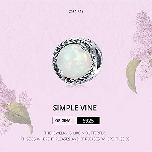 Image of BISAER Hamsa Hand Charm - Sterling Silver, Blue Gemstones Evil Eye, Fits Bangle, Bracelet, Necklace