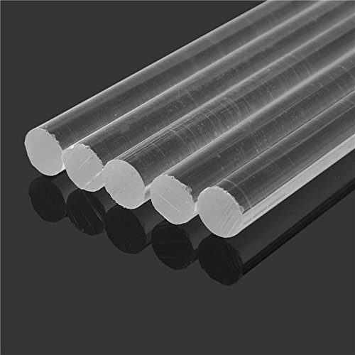 Acryl-Rundstab Transparent – 0,8 Cm Durchmesser, 30 Cm Länge, 5 Stück – Vielseitig Einsetzbar