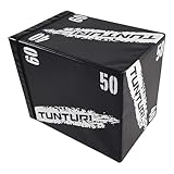 Jump-Box, Plyo Box mit Höhenmarkierung, multifunktionales Workout, Kondition und Maximalkraft Schwarz 40/50/60 cm