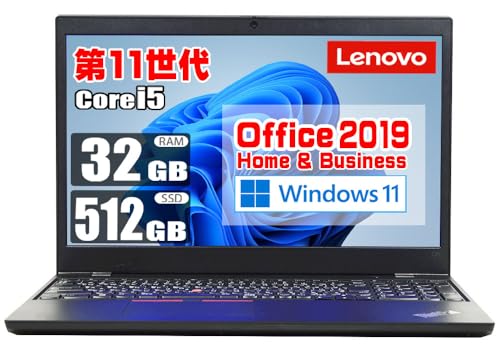 �y�����ςݕi�z ��11���� Core i5 1135G7 SSD 512GB ������ 32GB MS Office 2019 �e���L�[ �J���� HD�t�� Wi-Fi ���w�h���C�u�񓋍� Windows 11 �I�t�B�X �m�[�g�p�\�R�� ���m�{ LENOVO 