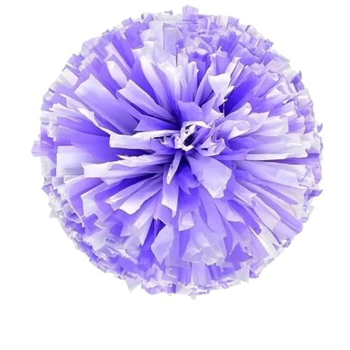 MDSIOKHJ Pompones De Animadora Pompones de porristas Coloridos Dedo Mate Púrpura Azul Rojo Verde Rosa para Bailes Deportivos(Color 12)