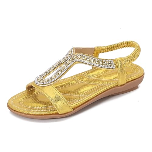 Image of Toddler Girls Sandals Sparkly Rhinestone Girl Shoes Soft Rubber Princess Summer Wedding Party for Little Kid /Big Kid