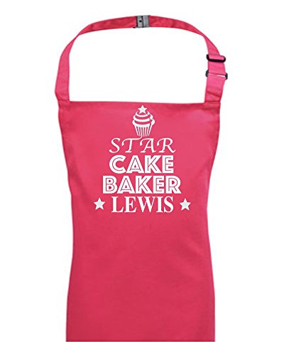 Personalised FatCuckoo Star Cake Baker - Customised with Your Name - Kids' Apron