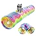 Fowspvzn Cats Tunnel Tube with Balls for Rabbits Kittens Ferrets Puppy Interesting Toy