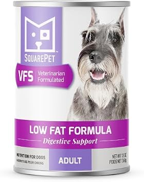 SquarePet VFS Low Fat Formula Dog Food, 13oz Can, Case of 12, Digestive Support, Made with Wild-Caught Whitefish