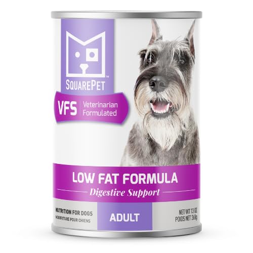 Ração Úmida com Baixo Teor de Gordura para Cães SquarePet VFS® Whitefish, Pacote com 12 Latas de 364 g