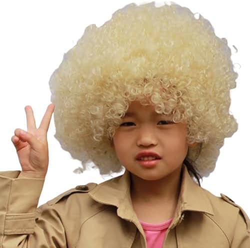 Fancydresswale wig for kids and Adults for role play and fancy dress parties one size fits all (Beige)