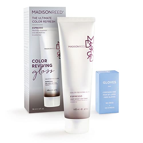 Madison Reed Color Reviving Gloss, Espresso - Brown, Semi-Permanent Hair Dye, Enhances Hair Color & Corrects Tone, Adds Brilliant Shine, Keratin & Argan Oil, 4 Fl Oz (118 mL) - Thumbnail 2