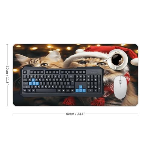 Christmas Cat Desk Pad FekiLoot 60x30 cm Base Antideslizante miniatura 2