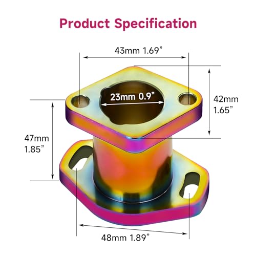 Image of FVRITO Mini Bike Intake Manifold for Predator 212 196cc 224cc Coleman CT200U CT200U-EX BT200X Minibike KT196 Go Kart 6.5HP GX200 GX160 Clone Engine Performance Parts Rainbow