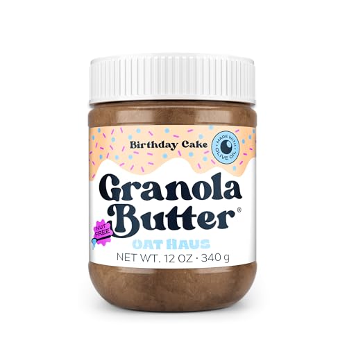 KWEEN Oat Haus Birthday Cake Granola Butter | Peanut-free, Almond