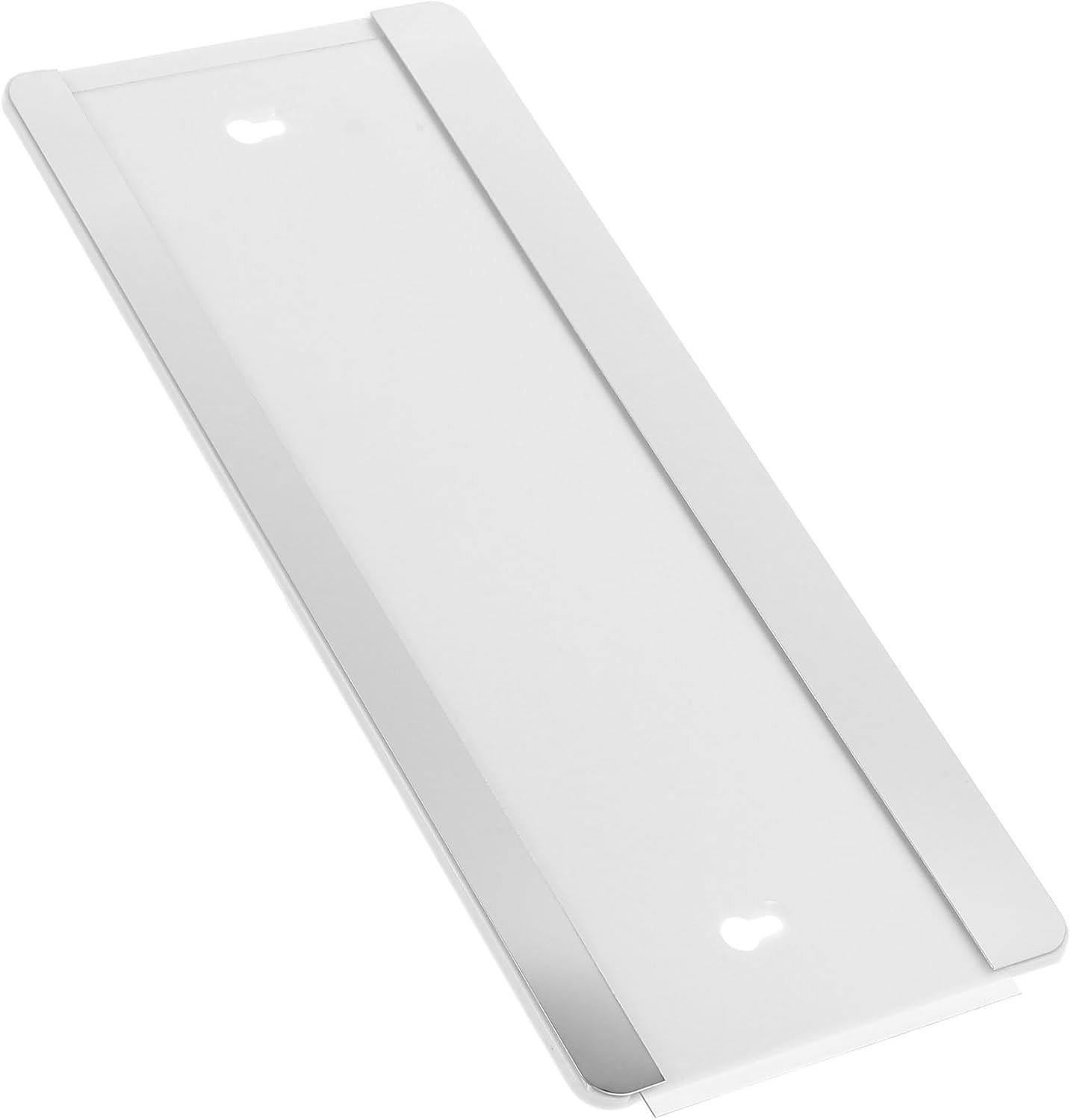 WOONEKY Stainless Steel Sliding Doorplate with Self-adhesive Backing for Office Doors, Elegant and Sleek Design, Professional Appearance, Suitable for Corporate Spaces and Schools