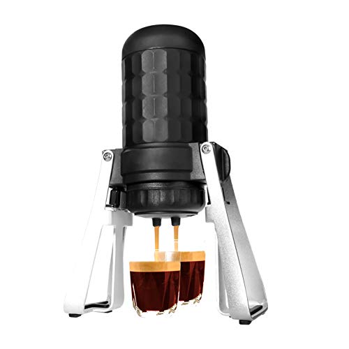 Tragbare Espresso-Maschine, Mini-Reise-Kaffeeautomat, manuell von Kolben Aktion Perfekt für Camping, Reisen und Büro