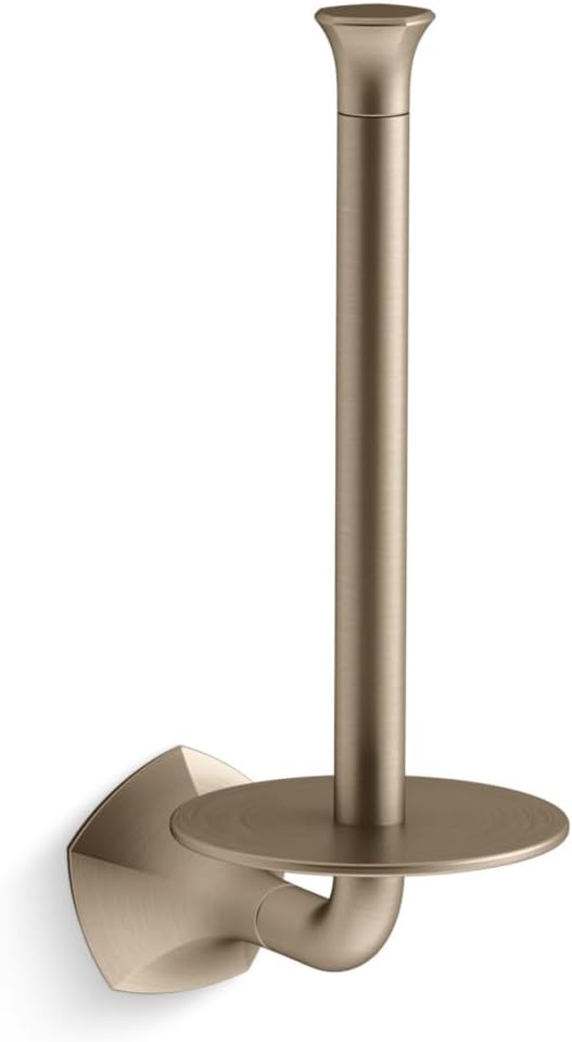 KOHLER K- 27064-BV OCCASION™ VERTICAL TOILET TISSUE HOLDER, Vibrant Brushed Bronze