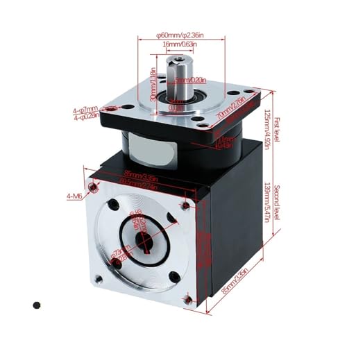 Réducteur planétaire à angle droit PXW86 multi-rapports pour intégration compacte