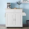 Kitchen Island with Storage on Wheels Kitchen Cart...