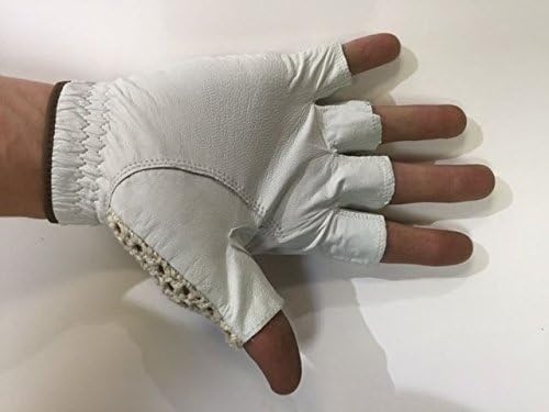 HJ Half Finger Golf Glove, Mens Medium, fits on Right Hand, 3-Gloves