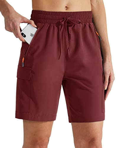 Amazon.com: MASKERT Women's Hiking Cargo Shorts Quick Dry Athletic