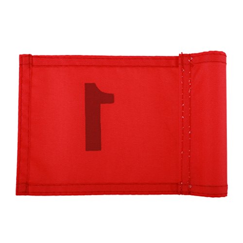 YIJU Lote 3 Compact Golf Putting Green Flag Marcador de Golfe para Jardim de Quintal