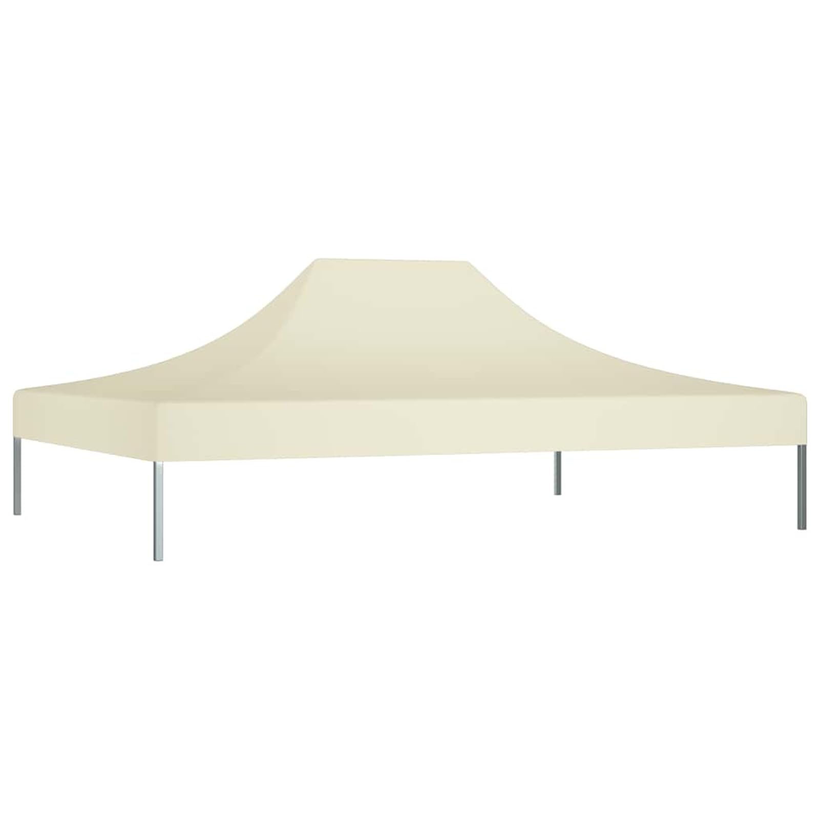 Toit de rechange pour tonnelle - Résistant aux UV et à l'eau - 4 x - Crème 270 g/m²