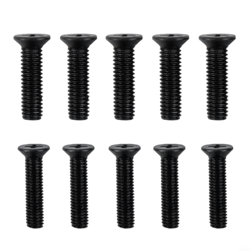 10pcs Drill Chuck Shank Adapter Screw, Fixing Screw, Left Hand Thread M5/M6 22mm for Drill Chuck Shank Adapter, M5 20mm M6 22mm Left Hand Thread for 1/2inch UNF 3/8inch UNF