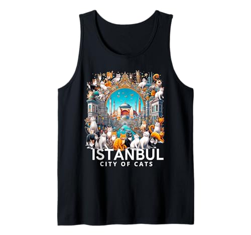 Estambul, Turquía – City of Cats – Edición Amantes de Gatos Camiseta sin Mangas