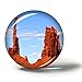 Hqiyaols Souvenir América Estados Unidos Rocky Towers Monument Valley Utah Imanes Nevera Refrigerador Imán Recuerdo Coleccionables Viaje Regalo Circulo Cristal 1.9 Inches