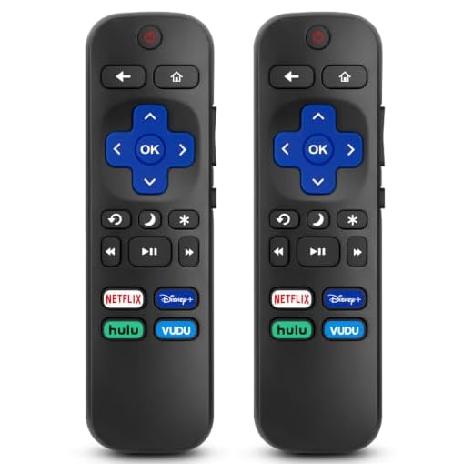 Remote Control Compatible for Hisense-TCL-Onn-Sharp-Roku TV Remote Replacement, with Buttons for Netflix, Disney, Hulu, VUDU