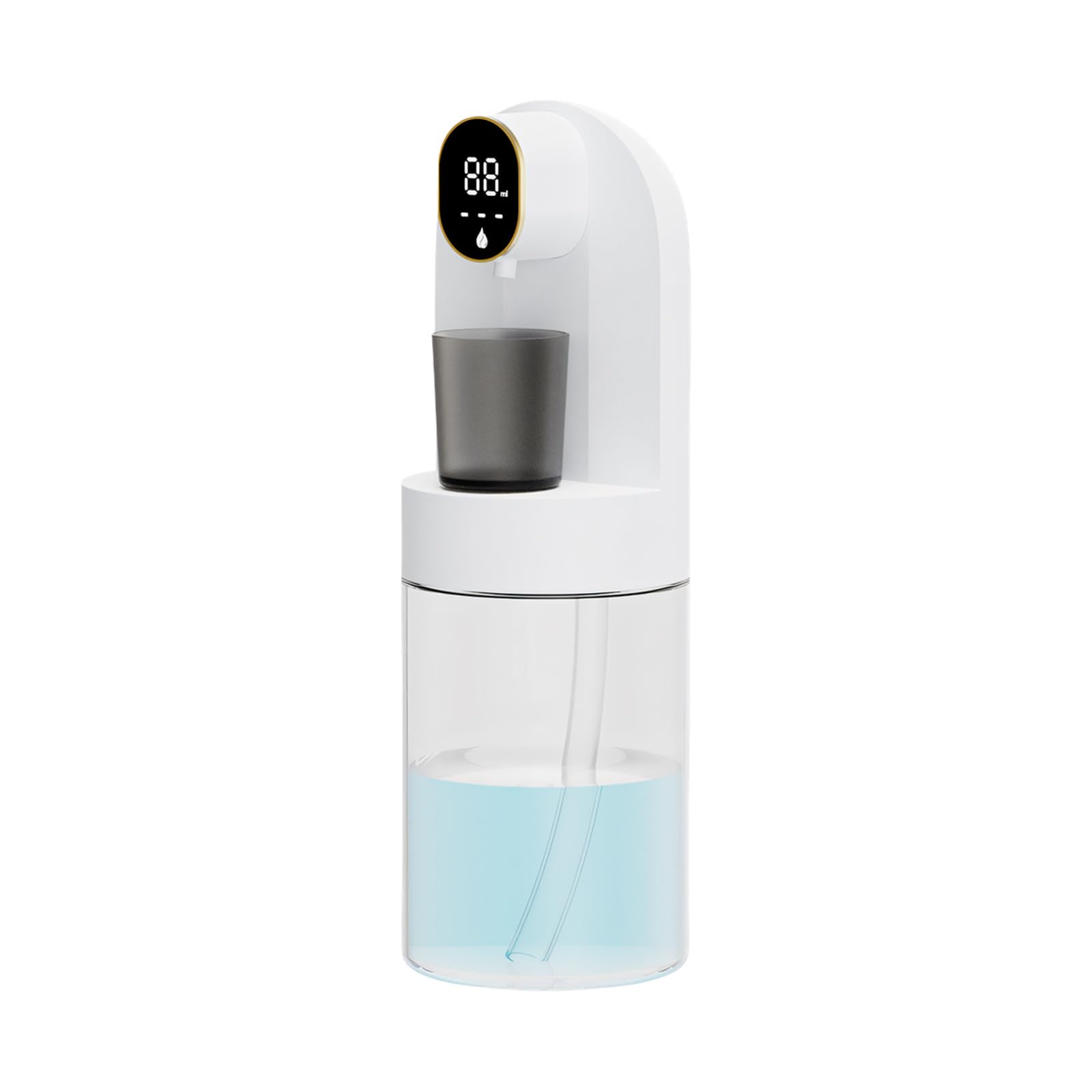 Intelligent Mouth Wash Dispensing Machine USB C Rechargeable 2000mAh Battery Continuous Use and 4pcs Detachable Cups Mouth Wash Distributor