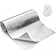 Hitzeschutzfolie Selbstklebend, Hitzeschutz Aluminium Glasfaser Platte, Isolierfolie Kleberücken Aluminisierte Praktische Hitzebeständige Folie für Schlauch und Automatische Verwendung, 30x300cm