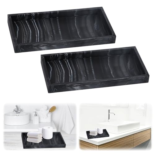 2pcs Bathroom Tray 7.87x3.93x0.7in