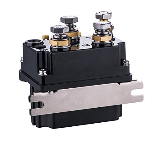 SINOKING 12V 500A Winch Solenoid Relay Contactor Heavy-Duty IP67 Replacement for 8000-15000 lbs Winch, Universal Relay Switch Box for ATV UTV SUV Truck