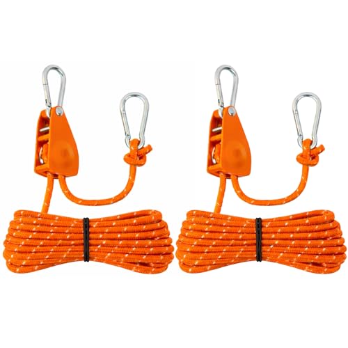 Longer 13ft Rope Ratchet 1/4 inch Straps Tie Down Rope