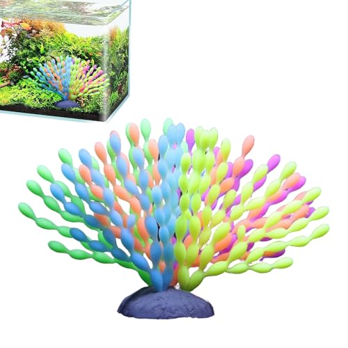 Luminoso splendore subacqueo: questo corallo dell'acquario viene attivato dalla luce attinica, imitando così la fluorescenza del mare profondo, aumentando la vivacità e la luminosità dell'acquario. Crea un paesaggio sottomarino da sogno che affascina e incanta gli spettatori nelle case private e nelle istituzioni commerciali, ricreando un'autentica ambulanza di acquario.