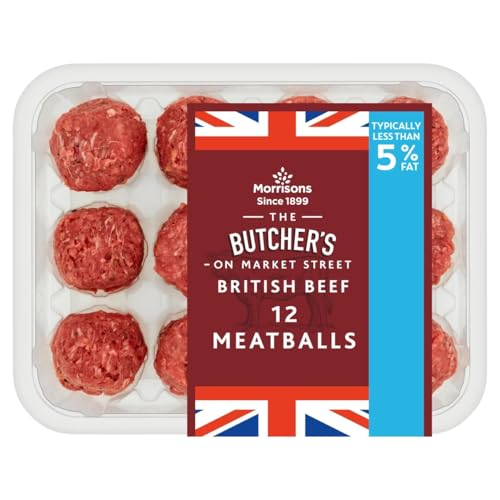 Morrisons 12 Beef Meatballs 5% Fat 340 g