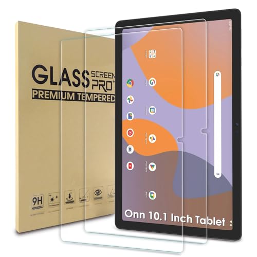 WD&CD 2 Pack Screen Protector Compatible with Onn 10.1 Inch Tablet (2024 Model 100135925), Tempered Glass Film Replacement for Onn 10.1 Inch Tablet 2024?Anti Scratch ??Anti Bubble??High Definition?